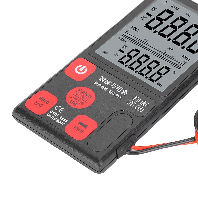 Measuring Voltage Tester Digital Multimeter AC/DC Equipment 3‑Line Display Voltmeter