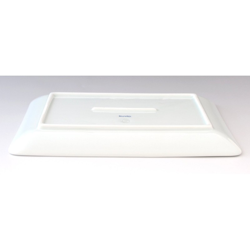 Hasami Ware Kuvio Nave 206309 545 Long Angle Plate, Dot