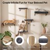 MEWANG 5-in-1 Cat Wall Shelves: Cat Climbing Furniture with Wall