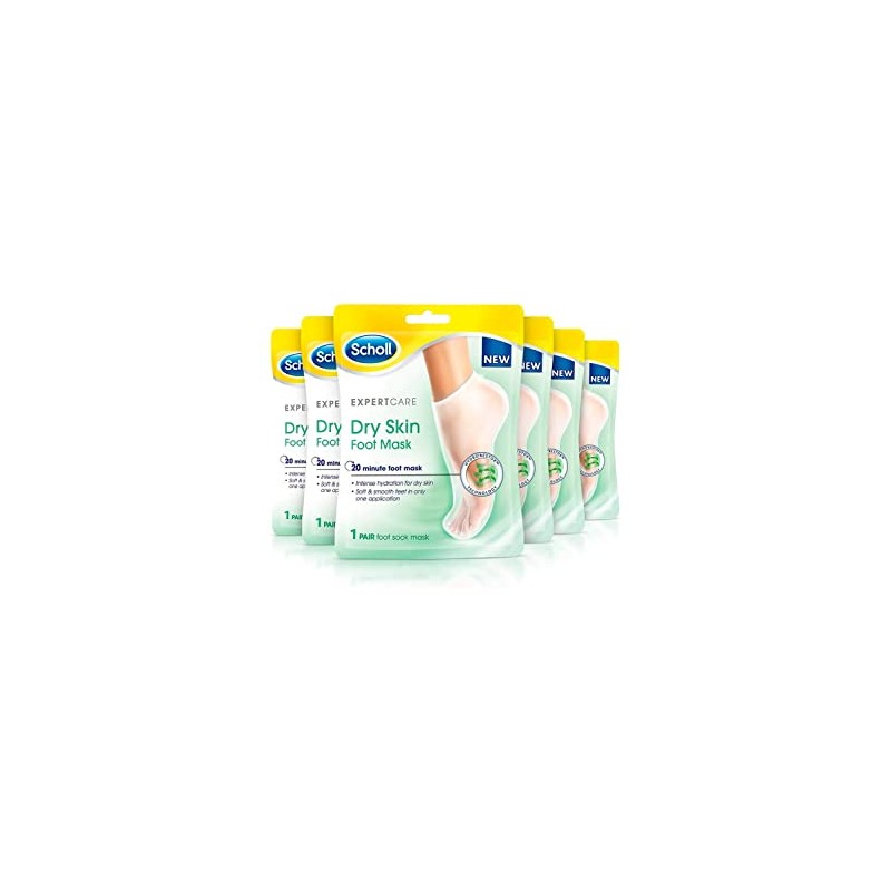 Scholl Foot Mask Intensive Treatment, Pack of 6