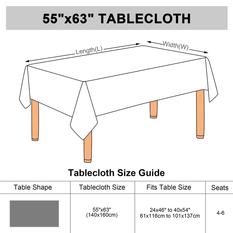 sourcing map Dining Table Cover Reusable Rectangular, Table Cloths Wipe
