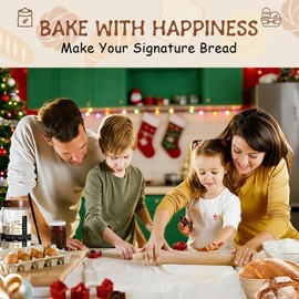 Sourdough Kit, 40oz Sourdough Starter Kit, 2 Silicone Banneton 9 Bread Proofing Baskets,Complete Sourdough Bread Baking Supplies for Beginners,sourdough bread baking supplies