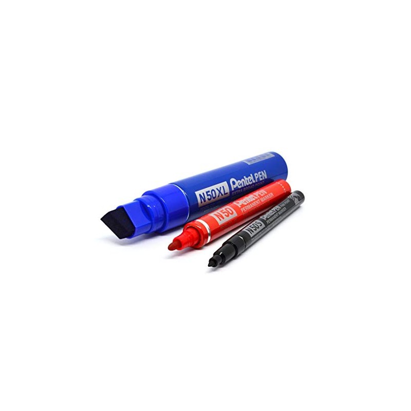 Pentel N50 AE Aluminium Casing (Pack of 12) Black