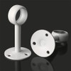 SAYAYO Curtain Pole Holder Ceiling Mount White with Screws for