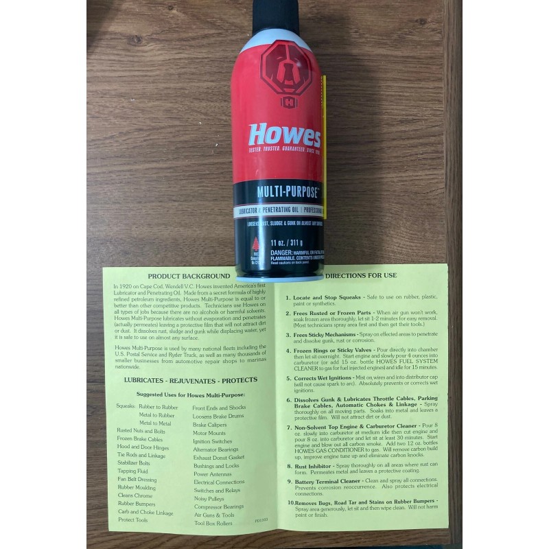 HOWES LUBRICATOR 11 OZ SPRAY since 1920