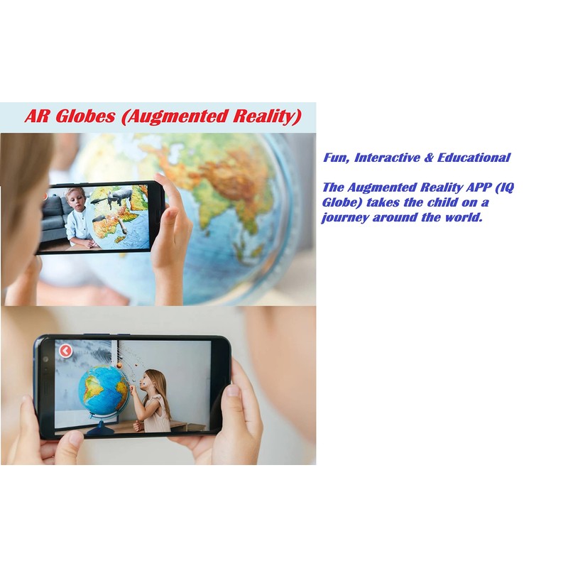 Exerz 21cm AR Globe Illuminated Cable Free LED Light -