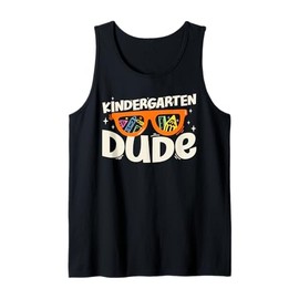 Kindergarten Dude Back To School Sunglasses Teachers Tank Top