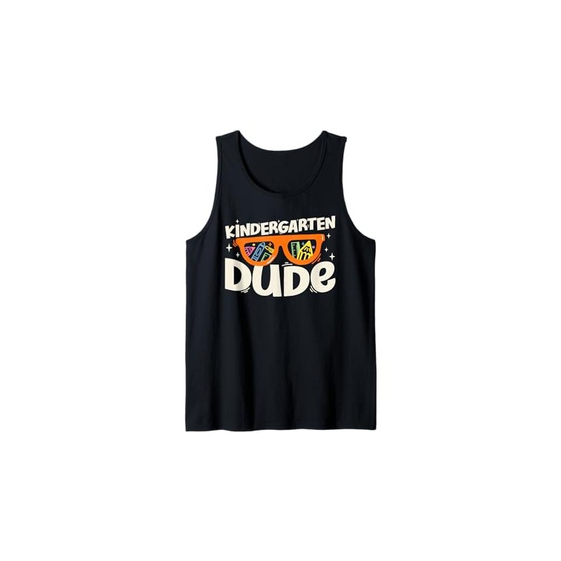 Kindergarten Dude Back To School Sunglasses Teachers Tank Top