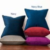 JUSPURBET Navy Blue Decorative Velvet Throw Pillow Covers 18x18 inch