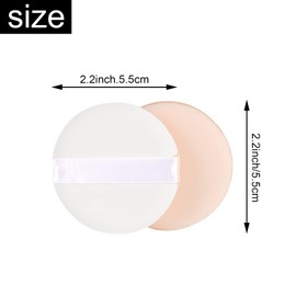 Luckycivia 2.2 Inch 20 Pieces Cosmetic Powder Puff, Soft Sponge Foundation Makeup Tool, BB Cream Foundation Sponge Air Powder Puff, for Loose Powder, Face Powder and Foundation Powder