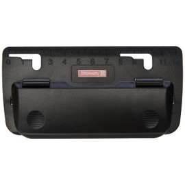 Brunnen Colour Code 102065090 Pocket Hole Punch for Filing with Ruler Embossing and Hold-Down Function Black / Onyx