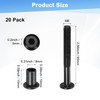 M METERXITY 20-Pack Hex Drive Socket Cap Bolt, M8 x