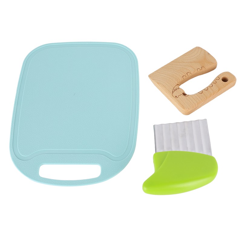 Kids Baking Knife Set Paring Knife Cutting Board Potato Chipper