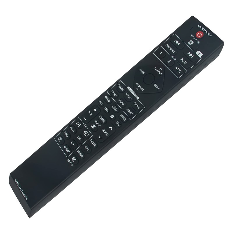 RRMCGA331AWSA GA331AWSA Replacement Remote Control Compatible with Sharp 2.1 Channel