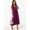 ANRABESS Womens Summer Maxi Dresses Fit & Flare Flowy V