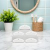 5Pcs White Toothpaste Squeezer,Plastic Toothpaste Tube Squeezer Dispenser,Toothpaste Clips for