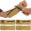 Suhine 2 Pairs Leather Arm Guards Leather Welding Work Sleeves