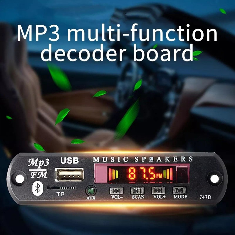 MU Módulo Reproductor De Audio Con Bluetooth Usb Sd Fm