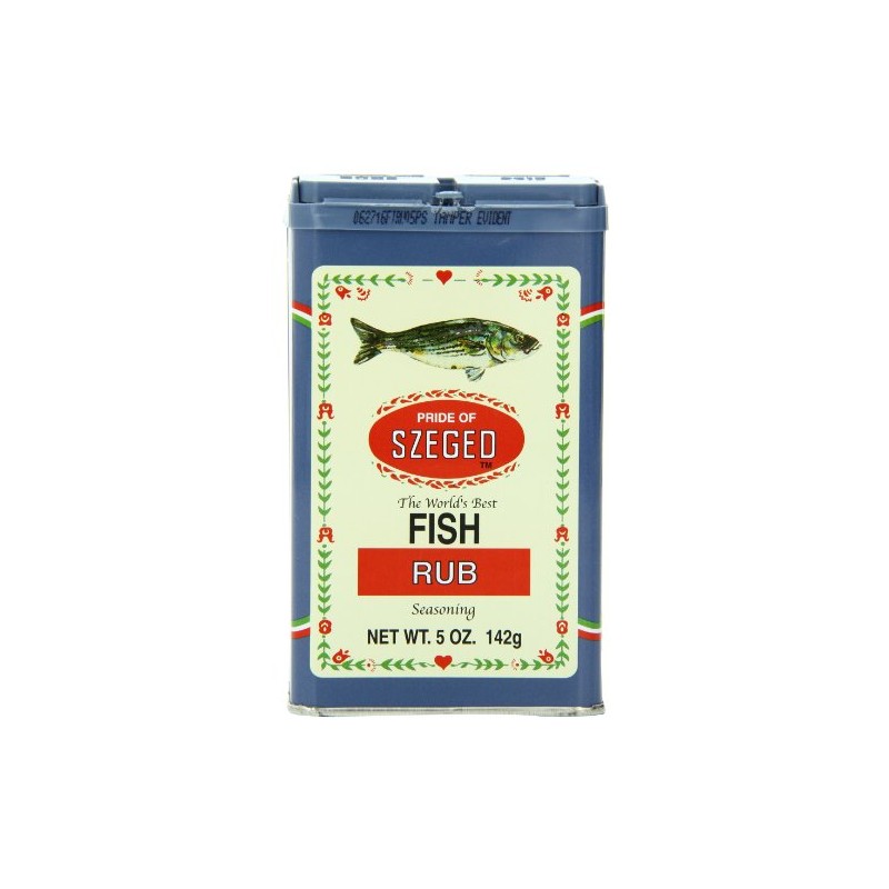 Szeged Fish Rub, 5-Ounce Tins (Pack of 6)