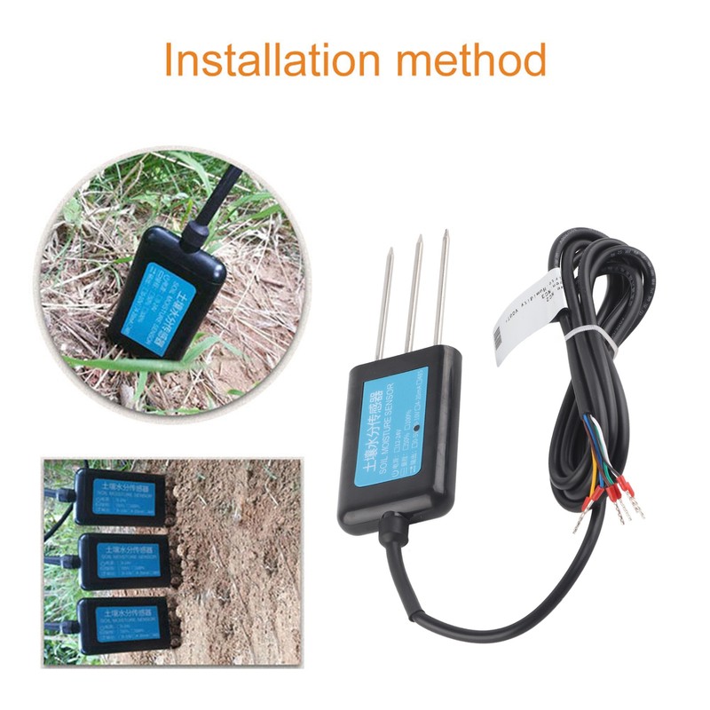 0‑10V Output Waterproof Greenhouse Soil Moisture Humidity Sensor Tester Meter