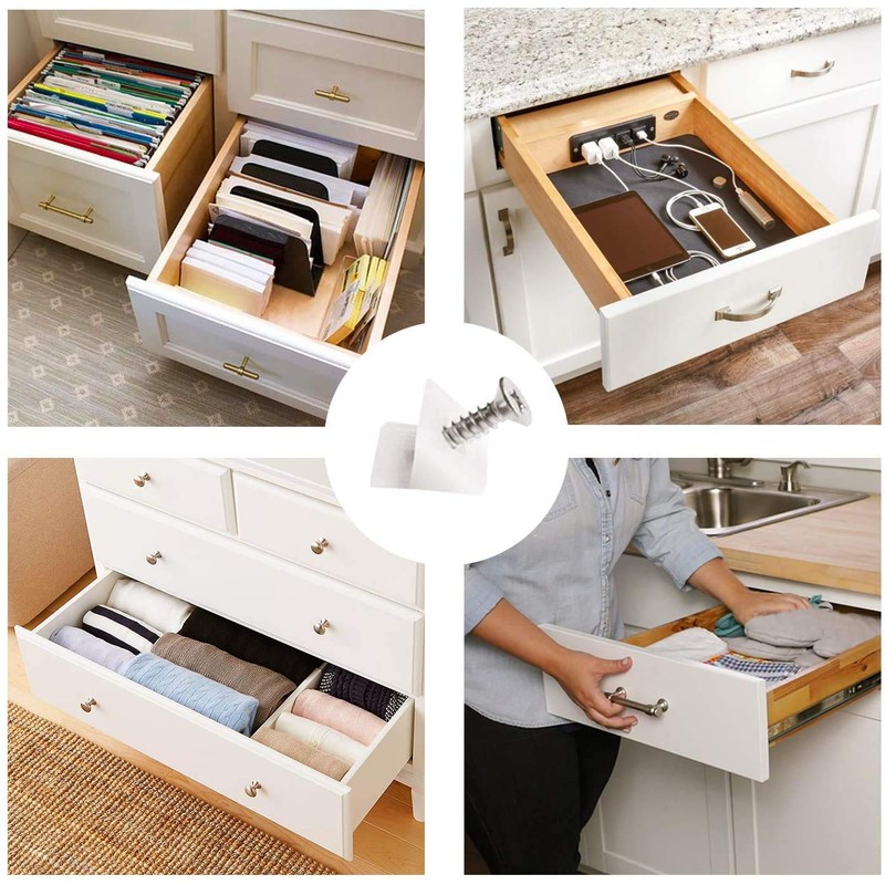 Lekeeu Drawer Repair Kit - 100 PCS Drawer Supports &