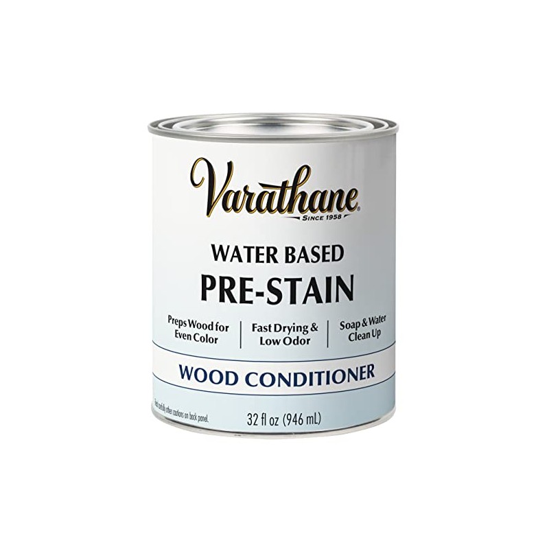 Varathane 381123 Water Based Pre-Stain Wood Conditioner, Quart