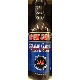 Iron Chef SESAME GARLIC SAUCE & GLAZE 15oz. (Pack of 5)