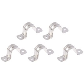 SANEI R61-5S-16 Stainless Steel Saddle Band for Fixing Pipes, Inner Diameter 0.9 inches (22 mm), Pack of 5