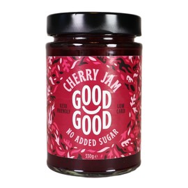 GOOD GOOD Sweet Cherry Jam - Keto Friendly - Low Calorie Without Added Sugars - Vegan - Gluten Free - Preserves