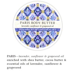 Greenwich Bay Trading Company, Paris Body Butter, Set of 2-8 Ounce Jars
