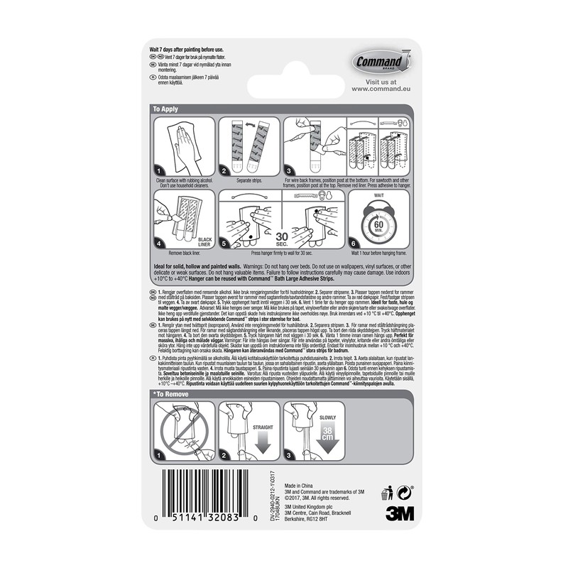 Command Universal Frame Hangers, Damage Free Hanging Picture Hangers, No