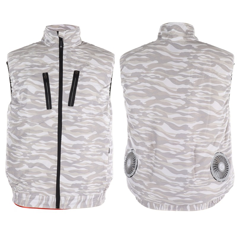 Summer Cooling Fan Vest USB Detachable White Fan Air Conditioning