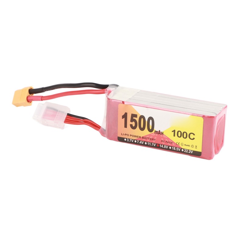 1500mAh 100C 4S LiPo Battery Pack Stable Current Portable Long