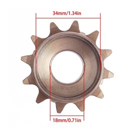 DONGKER Single Speed Freewheel, 12T/14T Single Speed Sprocket Flywheel, Single Speed Freewheel 34 mm for Mountain Road Bike Folding Bike Bicycle Accessories