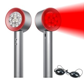 Terapia de Luz Roja para el Cuerpo, Dispositivo de Alivio del Dolor de Mano, 850 nm y 650 nm, Dispositivo de Terapia de Luz Roja para aliviar el...   