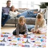 SHOWERORO Waterproof Peva Fabric Tablecloths Painting for Kids France Pattern