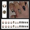Stick on Nails - 24pcs Short Square False Nails -