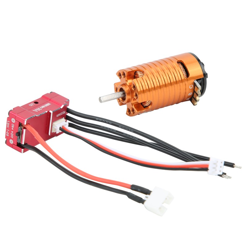 1410 Brushless Motor 18A Red ESC Set RC Car Replacement