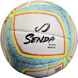 SENDA Playa Beach Soccer Ball, Fair Trade Certified, White/Blue, Size 5 (Ages 13 & Up)