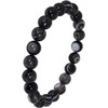 Shinjuku Ginnokura Hematite Bracelet, 0.3-inch (8 mm) Beads, 6.5-7.9" (16.5-20.5
