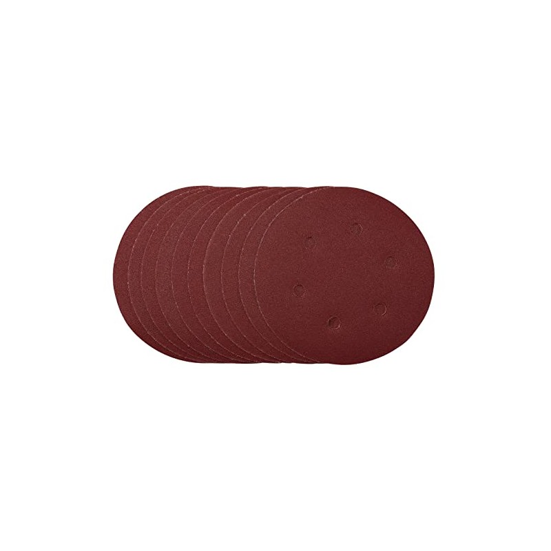 Draper 54948 Sanding Discs, 150mm, 120 Grit, Hook & Loop