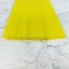 200PCS 10.2 Inches Disposable Decorative Yellow Plastic Straws for Birthday