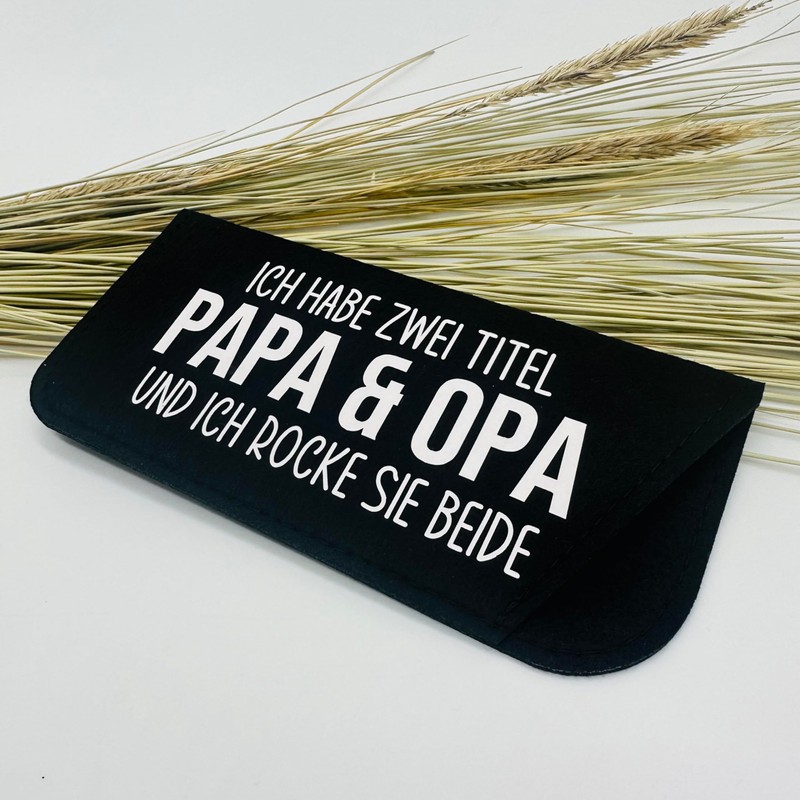 NeLi Glasses Case Grandpa Felt Gift Idea for Dad and