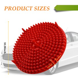 wedfish Car Wash Bucket Dirt Trap,10.28 inch Diameter Car Wash Filter for Removing Dirt & Grit,Universal Essentials Car Cleaning Accessories for Most Cars Trucks SUVs (Red)