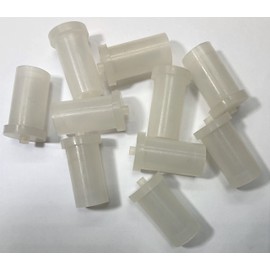 Protection Force イージー キャップ 用 OD 10.2mm 7/16 インチ (10個パック) リブ チューブ 拡張チューブ オープニング ロング チューブ パイプ ポスト エンド カバー スクリュー スレッド プロテクター 弾性ゴム