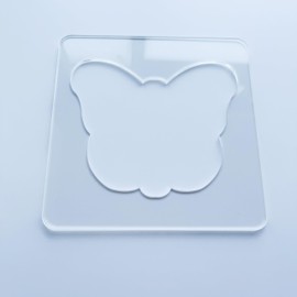 CHENRUI Quilting Template, Acrylic Quilting Ruler for Free Motion Quilting on Domestic Machine (Butterfly)