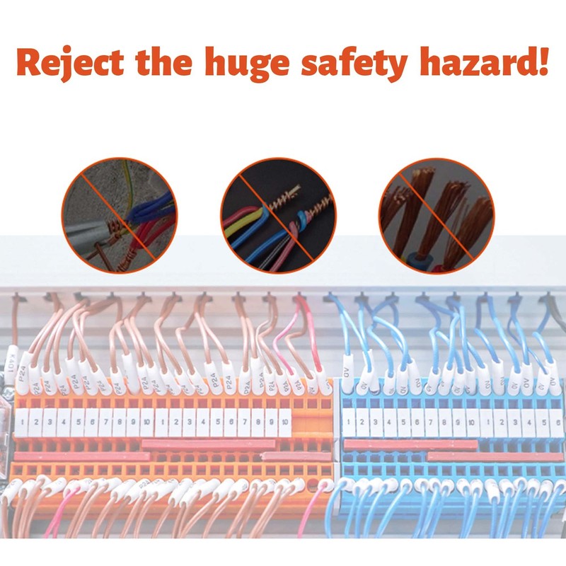 Koverflame Quick Lever Wire Connectors: Compact Electrical Splicing Kit, 0.4-2.5mm²