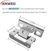 【Galvanized Ultra Durable】 2-Pcs WE01X25317 OEM Genuine Dryer Door Hinges