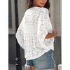 Women’s Open Front Crochet Cardigan – Hollow-Out Batwing Sleeve Knit