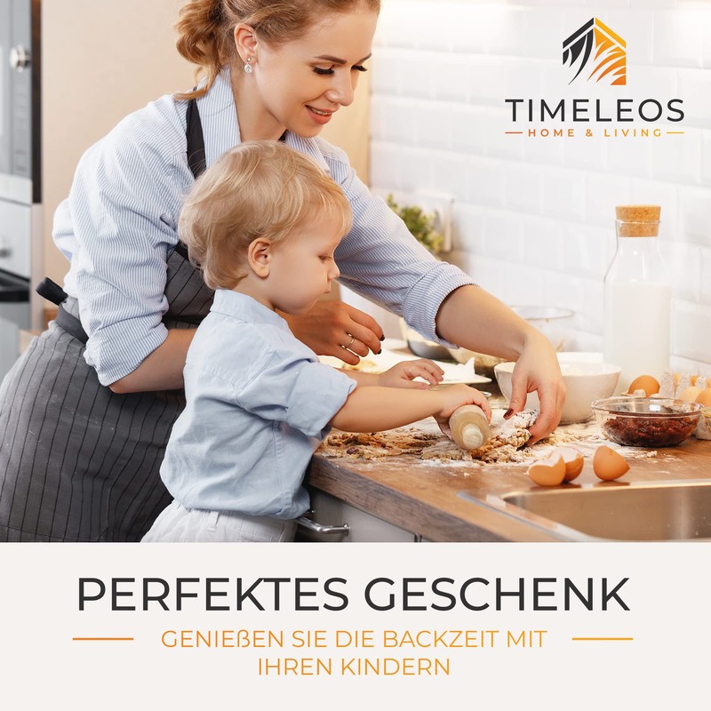 TIMELEOS Small Rolling Pin - Small Rolling Pin - Children's